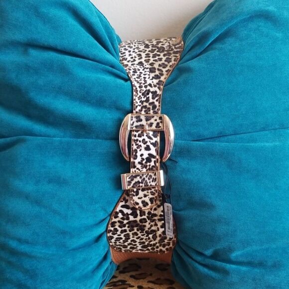 2b bebe cocoa brown stretch belt , New - Picture 1 of 5